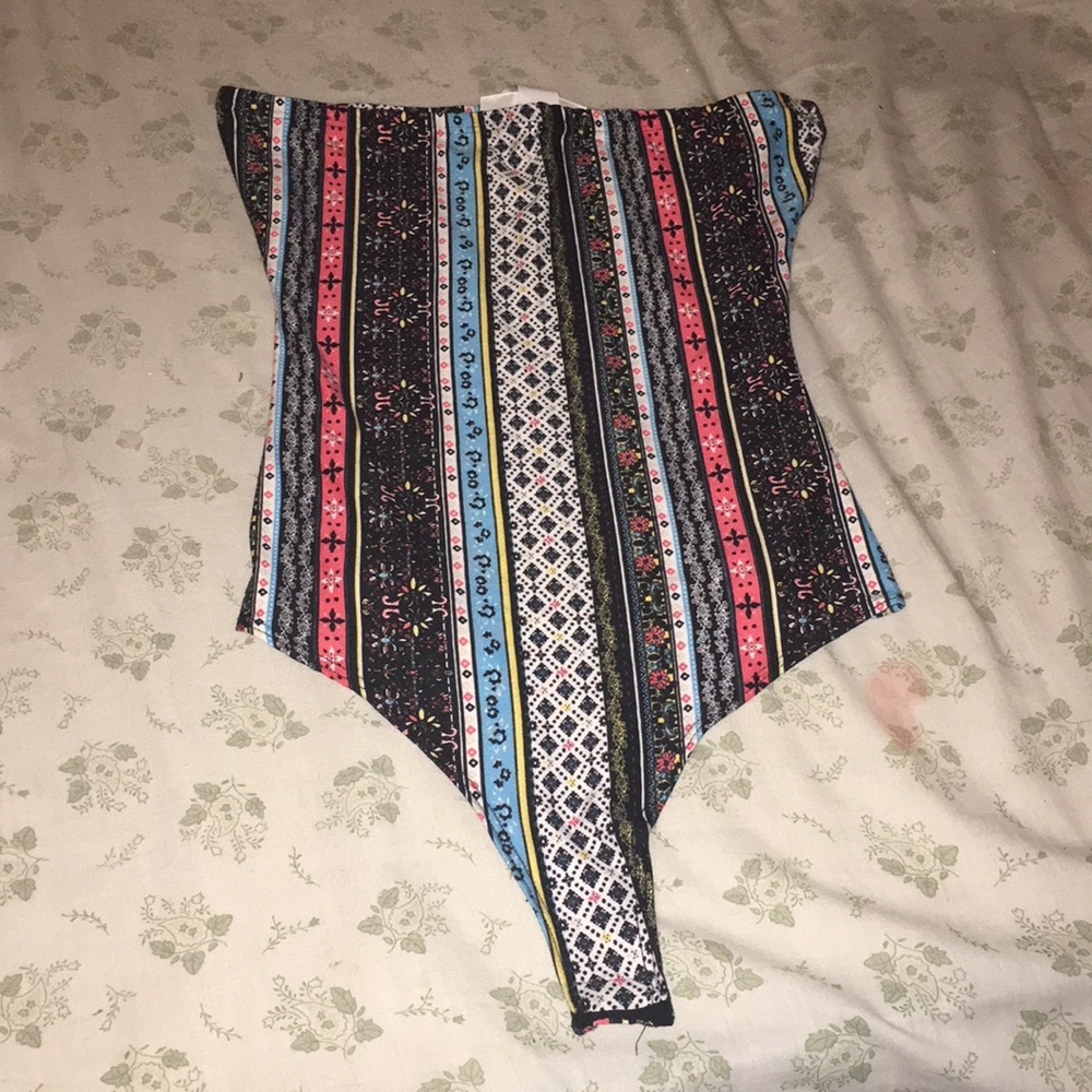 Tube top body suit